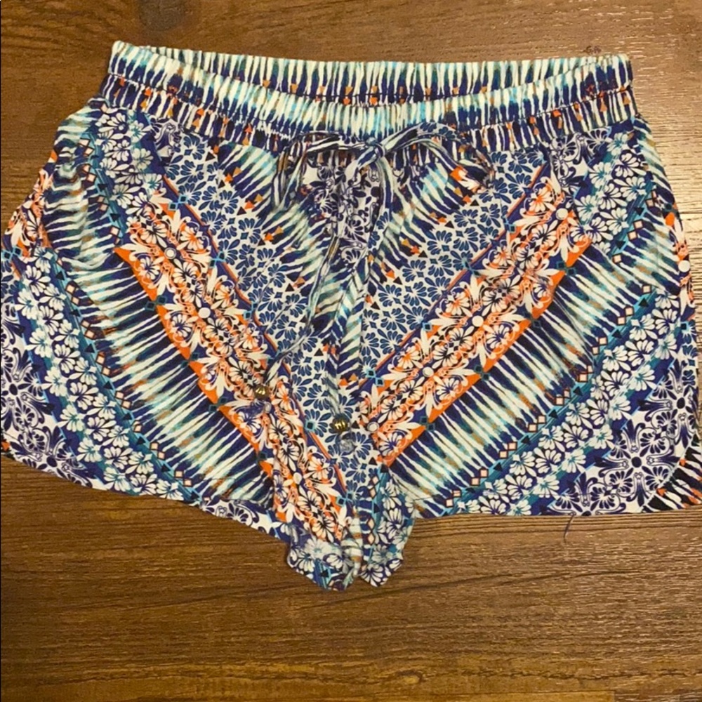 Colorful Aztec print shorts